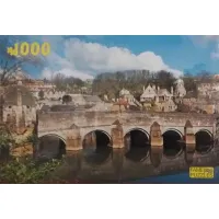 Puzzel 1000 stukjes Brug met stad